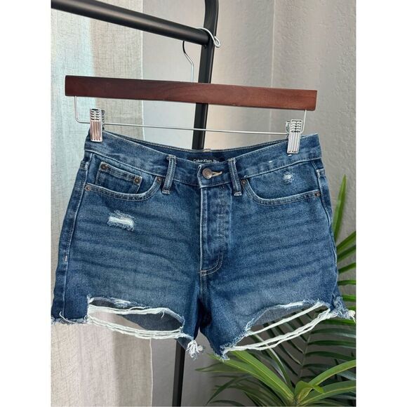 Calvin Klein Denim Jean Shorts 26‎ - Picture 1 of 4